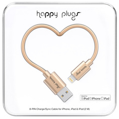 Кабель для iPod, iPhone, iPad Happy Plugs 9930 Lightning - USB зарядный, Champagne