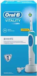 Электрическая зубная щетка Braun Oral-B Vitality 3D White (белый)