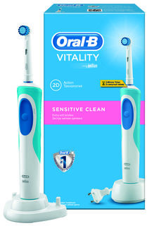 Зубная щетка Oral-B Vitality Sensitive (бело-голубой)
