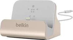 Док-станция Belkin F8J045bt для iPhone 5/5s/5c (золотой)