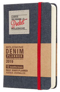 Ежедневник MOLESKINE Limited Edition DENIM, 400стр., черный [ddn12dc2]