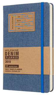 Ежедневник MOLESKINE Limited Edition DENIM, 400стр., синий [ddn12dc3]
