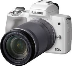 Фотоаппарат CANON EOS M50 kit ( 18-150 IS STM), белый [2681c042]