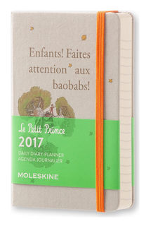 Ежедневник MOLESKINE Limited Edition L Petit Prince, 400стр., текстиль/ текстиль, светло-серый [dpp12dc2]