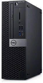 Компьютер DELL Optiplex 7060, Intel Core i7 8700, DDR4 16Гб, 2Тб, 16Гб Intel Optane, AMD Radeon RX 550 - 4096 Мб, DVD-RW, Windows 10 Professional, черный и серебристый [7060-6184]