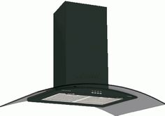 Вытяжка каминная Kaiser A 6419 S черный управление: кнопочное (1 мотор)