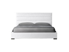 Мягкая кровать modena horizon 160*200 (idealbeds) белый 170x130x212 см.