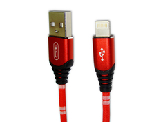 Аксессуар XO USB - Lightning 8-pin 1.0m Red NB29