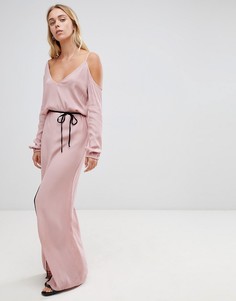 Асимметричное платье макси Glamorous - Розовый