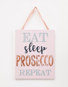 Подвесная табличка с надписью Prosecco Candlelight - Розовый