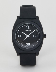 Черные часы с силиконовым ремешком Nixon A1248 Time Teller - Черный