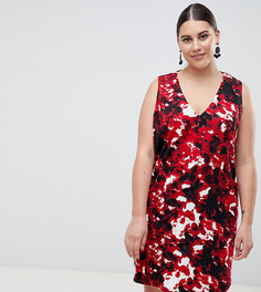 Свободное платье с V-образным вырезом AX Paris Plus - Мульти