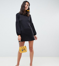 Платье-туника с пышными рукавами New Look Tall - Черный