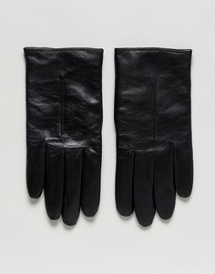 Черные кожаные автомобильные перчатки BOSS Herrys - Черный