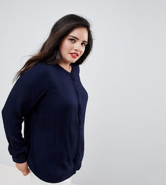 Рубашка с воротником на пуговице Junarose - Темно-синий