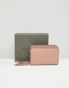 Маленький кошелек на молнии AllSaints Fetch - Розовый