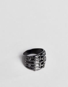 Массивное кольцо цвета пушечной бронзы DesignB - Серебряный