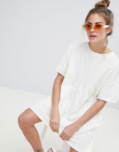 Белое платье-футболка из органического хлопка Pull&Bear - Белый Pull&;Bear