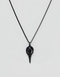 Черное ожерелье с подвеской DesignB - Черный