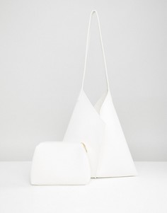 Мешковатая сумка на плечо Park Lane Minimal - Белый