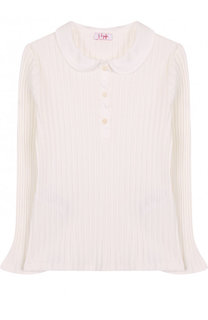 Хлопковая блуза с расклешенными рукавами Il Gufo