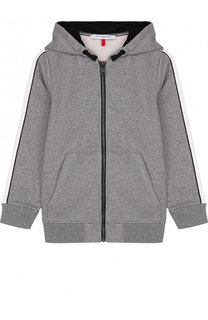 Хлопковый кардиган на молнии с капюшоном Givenchy