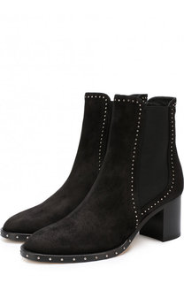 Замшевые ботильоны Merril 65 на устойчивом каблуке Jimmy Choo