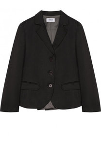 Однобортный жакет с бантом и защипами на спине Aletta