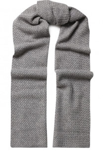Кашемировый шарф фактурной вязки с отделкой стразами William Sharp
