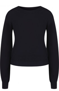 Пуловер из смеси шерсти и хлопка с кружевной вставкой See by Chloé