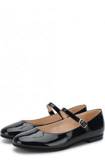 Лаковые балетки на ремешке Il Gufo