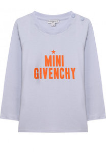 Хлопковый лонгслив с надписью Givenchy