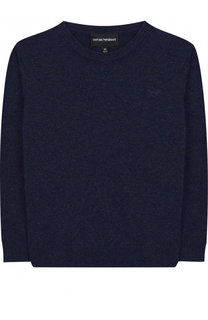 Хлопковый пуловер Emporio Armani