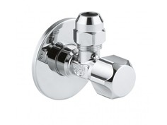 Угловой вентиль GROHE 1/2″-3/8″ для подключения смесителей, хром (2202300M)