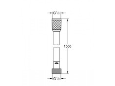Душевой шланг GROHE Relexaflex 1500 мм, белый (28151L01)