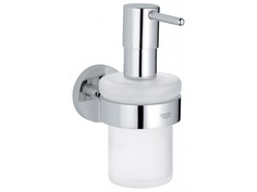 Дозатор жидкого мыла GROHE Essentials с держателем, хром (40448001)