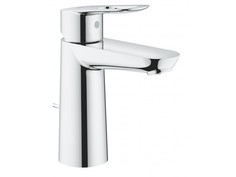 Смеситель для раковины GROHE BauLoop с донным клапаном, M-Size, хром (23762000)