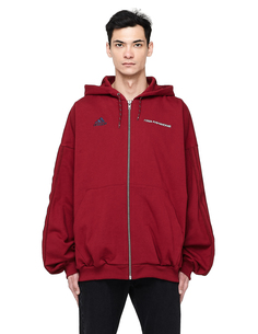 X adidas wind coat red top