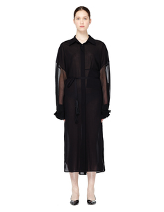 Черное платье-рубашка Ann Demeulemeester