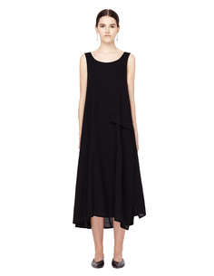Асимметричное черное платье Yohji Yamamoto