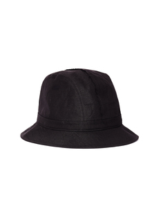 Черная шляпа из льна и хлопка Ys