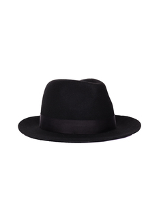 Черная шерстяная шляпа Yohji Yamamoto