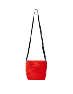Красная замшевая сумка Ann Demeulemeester