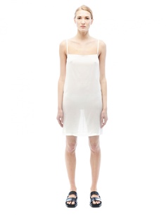 Платье из вискозы и шелка Ann Demeulemeester