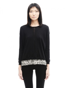 Джемпер из хлопка и кашемира Ann Demeulemeester