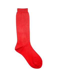 Красные шелковые носки Ann Demeulemeester