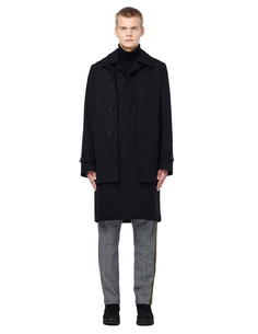 Двухслойное шерстяное пальто Comme des Garcons Homme Plus