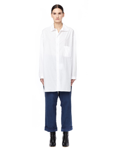 Блузка с асимметричным воротом Yohji Yamamoto