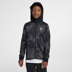 Худи с камуфляжным принтом и молнией во всю длину для мальчиков школьного возраста Nike Air Max