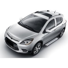 Пороги Silver new Rival для Lifan X50 (2015-н.в.), 173 см, алюминий, F173AL.3303.1